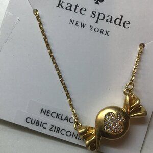 Kate Spade New Cubic Zirconia Spade on Gold Candy Necklace